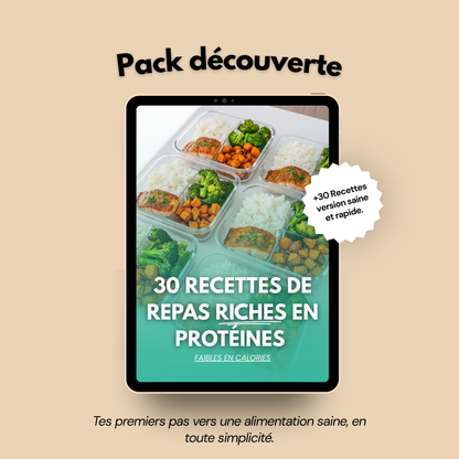 Ebook MealPrep : Recettes Perte de Graisse et Prise de Muscle
